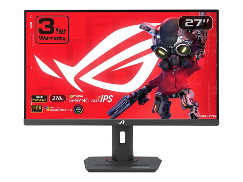 ASUS ROG Strix XG27ACMG 27" QHD USB Type-C HDR Gaming Monitor, 27-inch, QHD (2560x1440), 270Hz, 1ms, Fast IPS, G-sync compatible