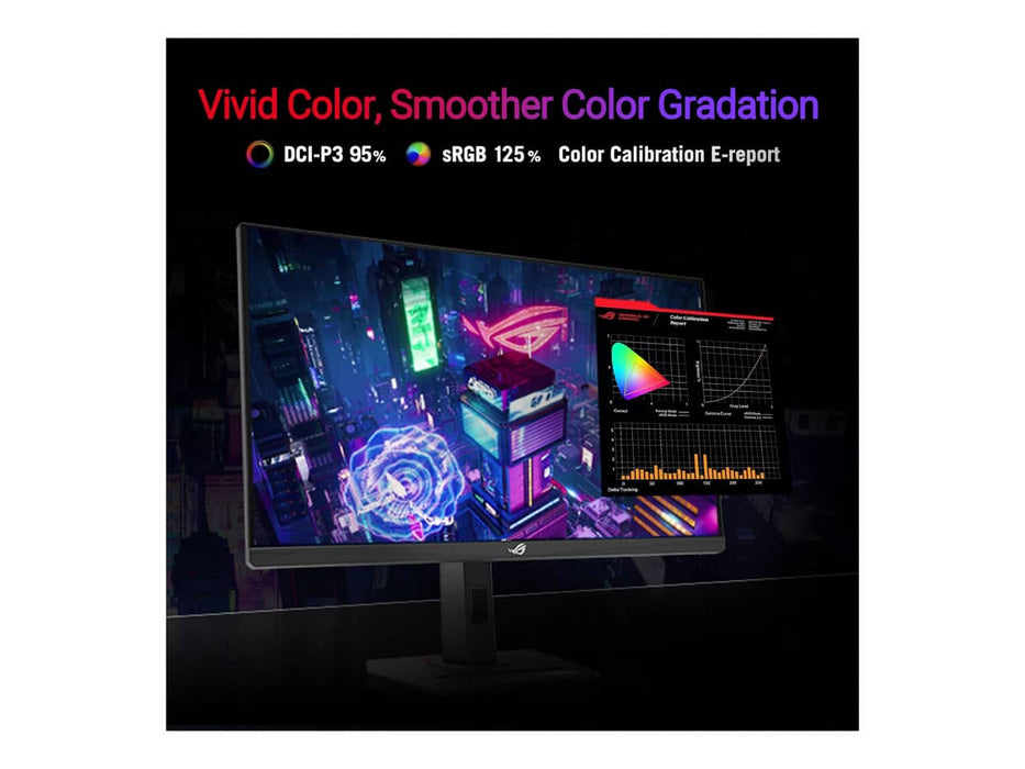 ASUS ROG Strix XG27ACMG 27" QHD USB Type-C HDR Gaming Monitor, 27-inch, QHD (2560x1440), 270Hz, 1ms, Fast IPS, G-sync compatible