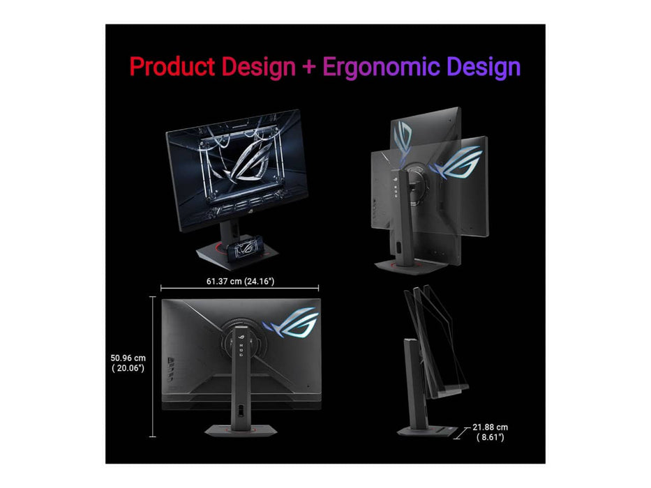 ASUS ROG Strix XG27ACMG 27" QHD USB Type-C HDR Gaming Monitor, 27-inch, QHD (2560x1440), 270Hz, 1ms, Fast IPS, G-sync compatible