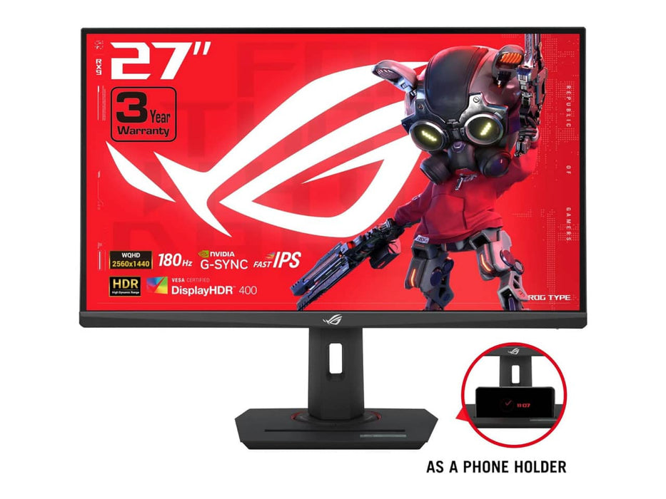 ASUS ROG Strix XG27ACS 27" QHD Gaming Monitor, 27-inch, QHD (2560x1440), 180Hz, 1ms, Fast IPS