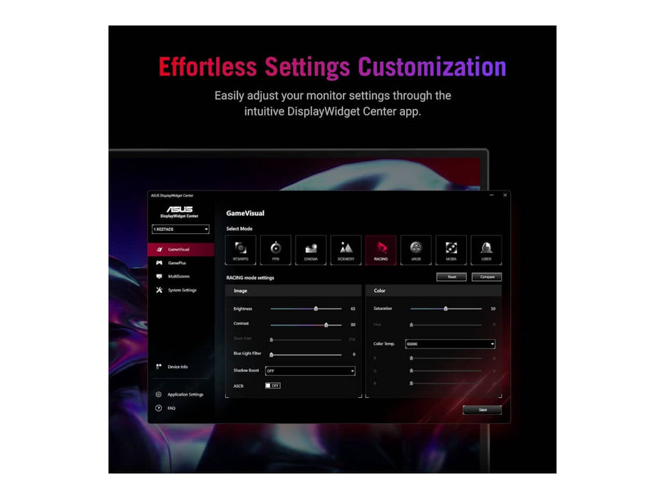 ASUS ROG Strix XG27ACS 27" QHD Gaming Monitor, 27-inch, QHD (2560x1440), 180Hz, 1ms, Fast IPS