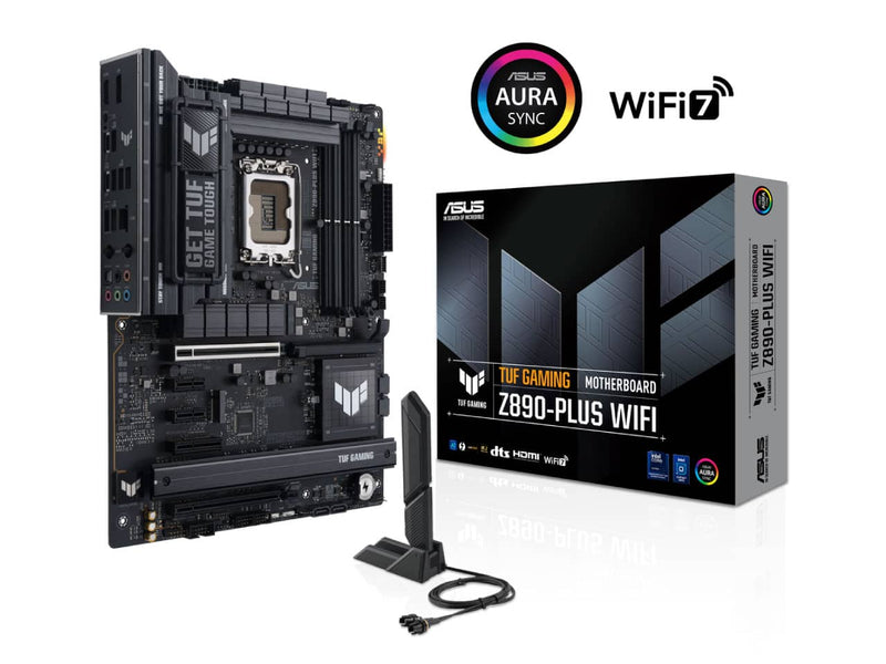 ASUS TUF Gaming Z890-Plus WiFi, LGA 1851, DDR5, Intel Core Ultra Series 2 Ready ATX Motherboard