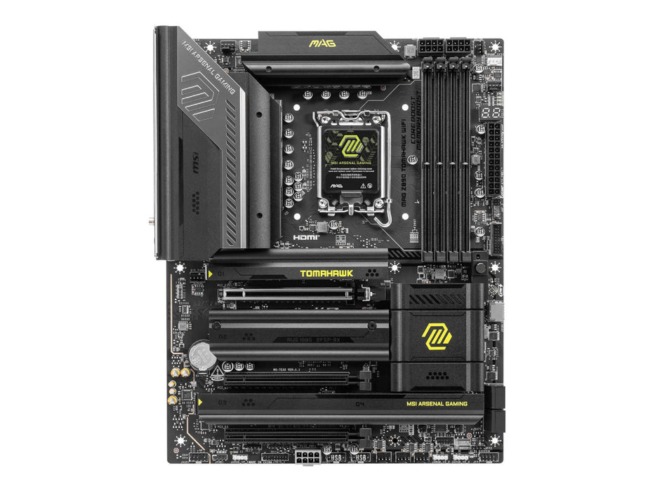 MSI MAG Z890 Tomahawk Wi-Fi Gaming Motherboard, Intel LGA 1851, DDR5, PCIe 5.0, Bluetooth 5.4, WiFi 7