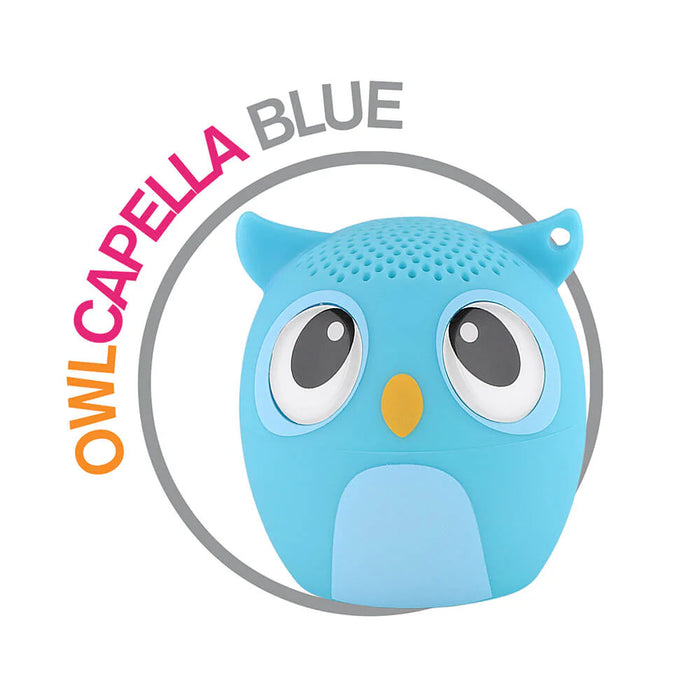 My Audio Pet Owl Blue - Owlcappela Ultra Mini Portable Bluetooth Speaker