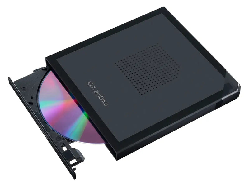 ASUS ZenDrive V1M External DVD Read / Write Drive, Built in Cable Storage Design, USB-C Interface, Windows and Mac Compatible