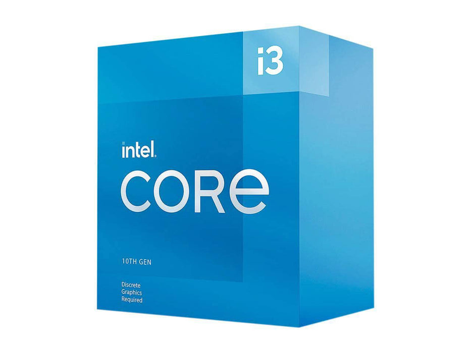 Intel Core i3-10105F, LGA 1200 Socket, 10th Gen i3, 4-Core, Desktop Processor (Discrete Graphics Card Required)