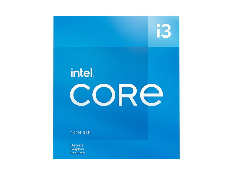 Intel Core i3-10105F, LGA 1200 Socket, 10th Gen i3, 4-Core, Desktop Processor (Discrete Graphics Card Required)