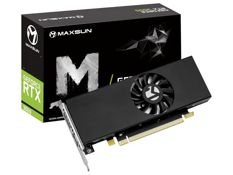maxsun GeForce RTX 3050 6G Graphics Card, GDDR6, HDMI 2.1, DisplayPort 1.4a (RTX3050-SLP-6G)